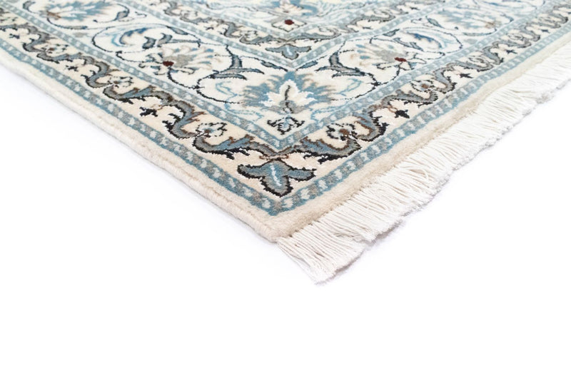 Alfombra persa - Nain - 198 x 150 cm - blanco natural