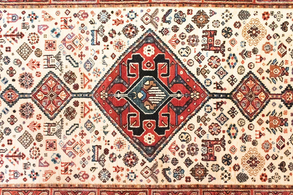 Alfombra persa - Nómada - 200 x 154 cm - beige