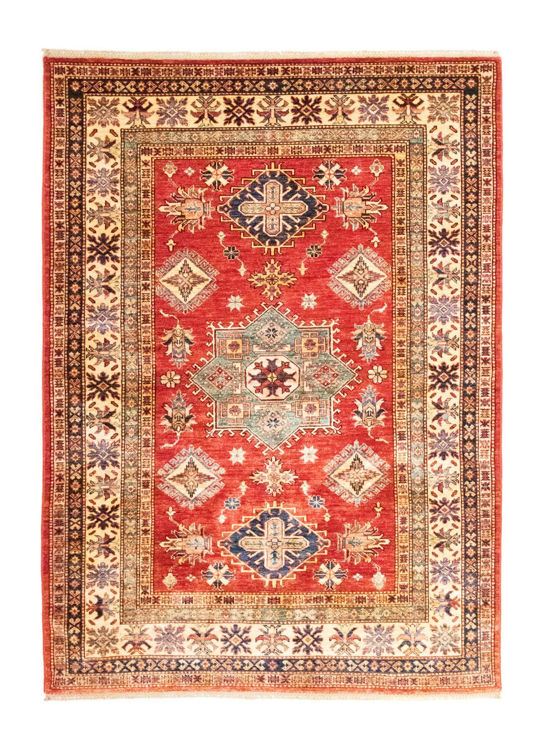 Alfombra Ziegler - Kazak - 207 x 148 cm - naranja