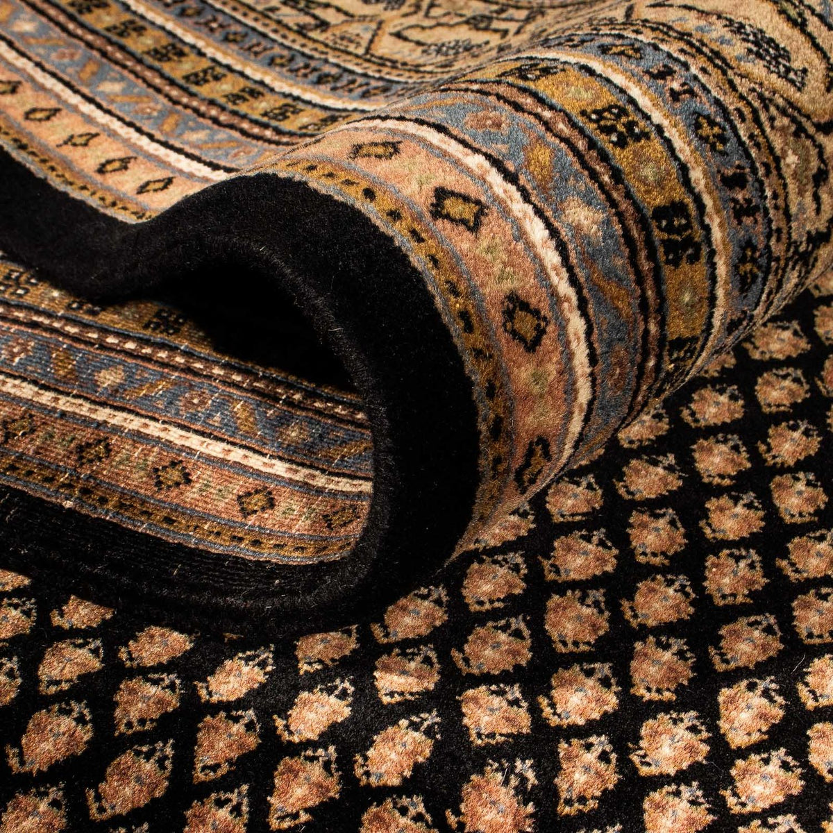 Alfombra oriental - Mir - Indus - 296 x 250 cm - azul oscuro