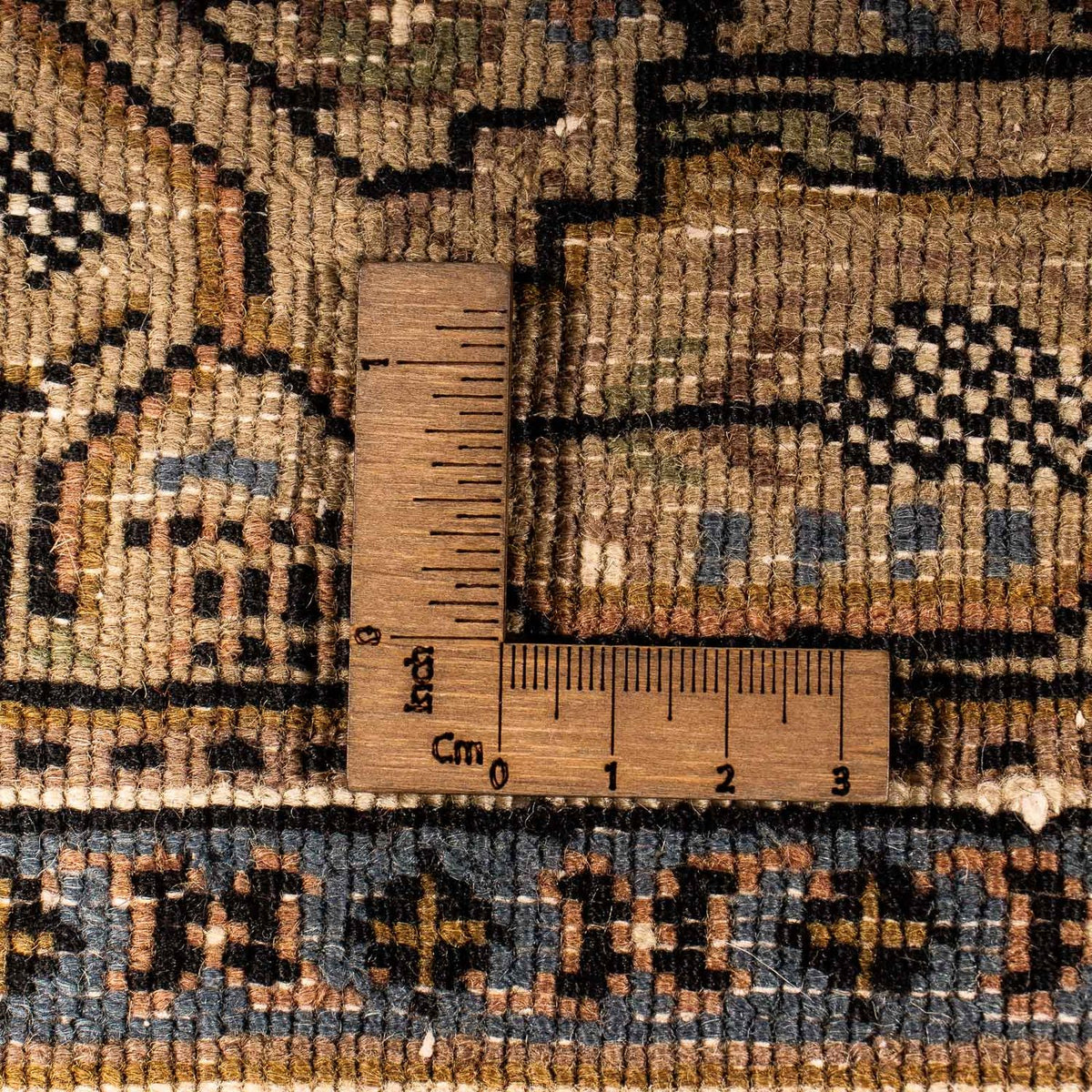 Alfombra oriental - Mir - Indus - 296 x 250 cm - azul oscuro