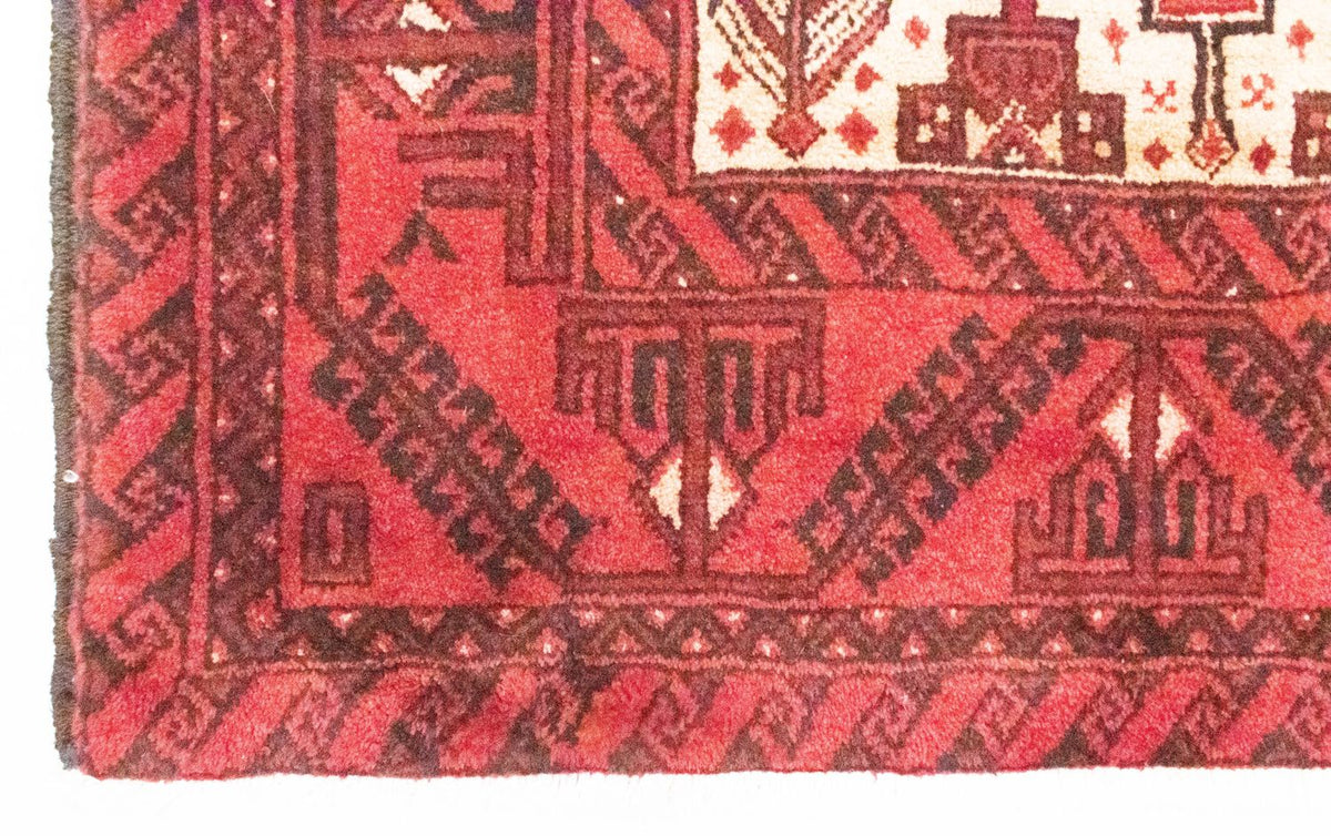Alfombra de pasillo Alfombra Belutsch - 178 x 103 cm - rojo