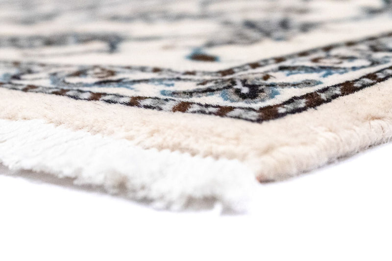Alfombra persa - Nain - 130 x 90 cm - blanco natural