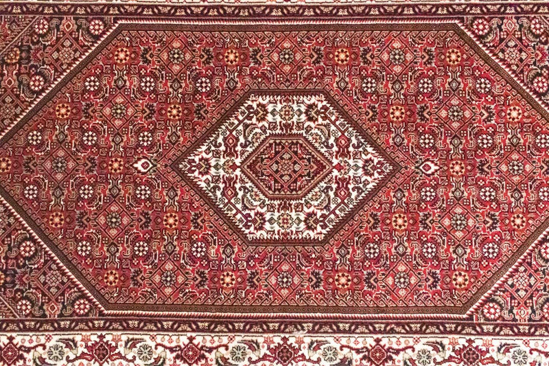 Alfombra persa - Bidjar - 163 x 92 cm - rojo