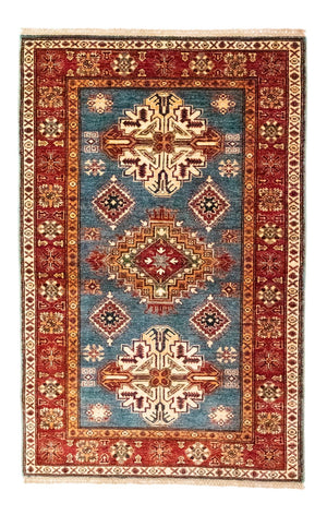 Alfombra Ziegler - Kazak - 157 x 102 cm - azul