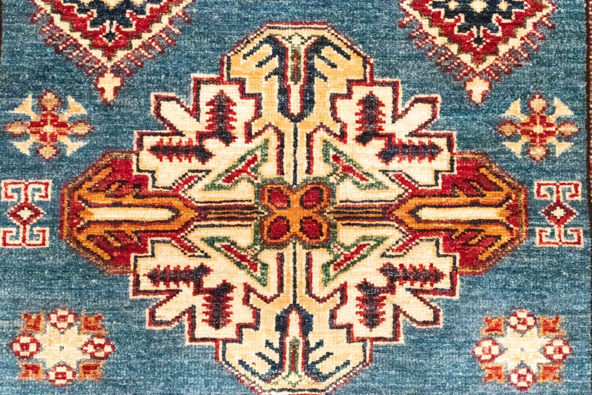 Alfombra Ziegler - Kazak - 157 x 102 cm - azul