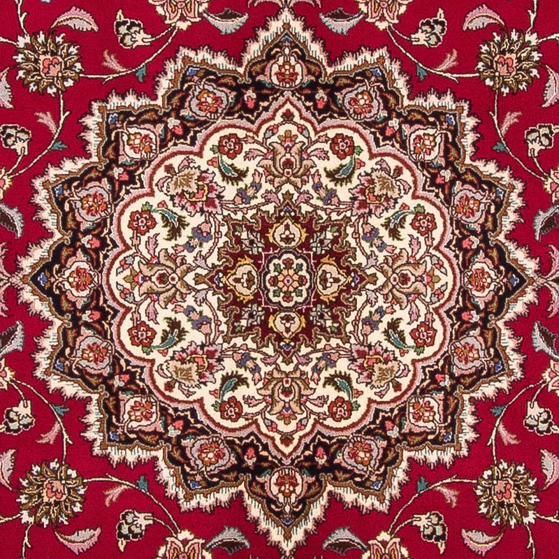 Alfombra Persa - Tabriz - Real cuadrado  - 246 x 245 cm - rojo oscuro