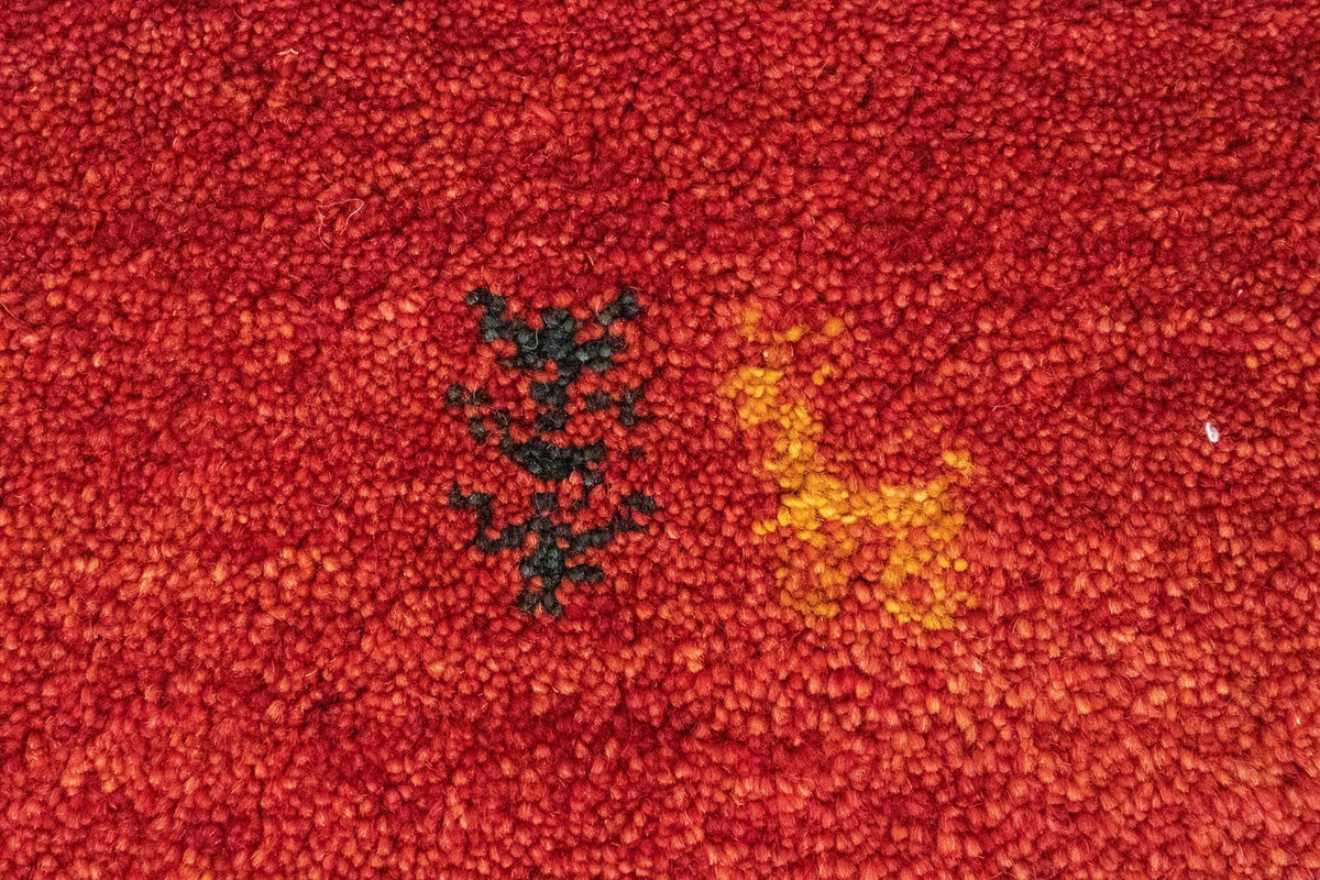 Alfombra Gabbeh - Persa - 147 x 99 cm - rojo