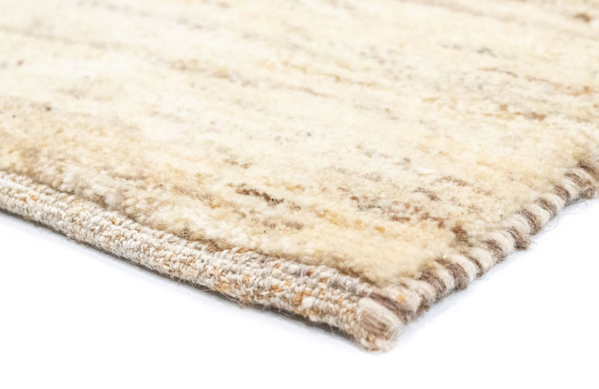 Alfombra Gabbeh - Persa - 132 x 83 cm - blanco natural