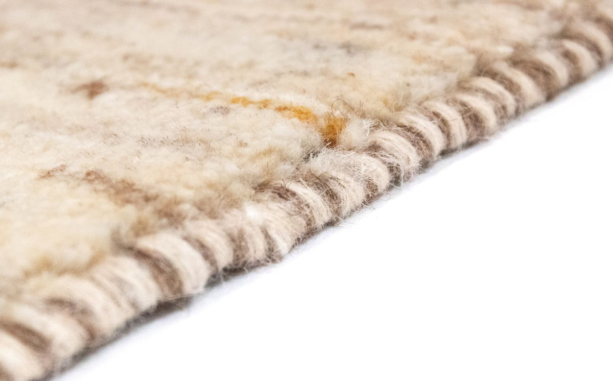 Alfombra Gabbeh - Persa - 132 x 83 cm - blanco natural