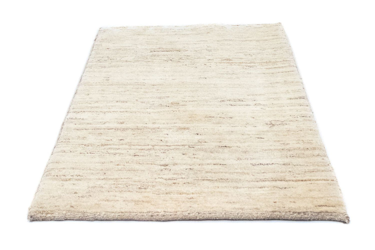 Alfombra Gabbeh - Persa - 132 x 83 cm - blanco natural