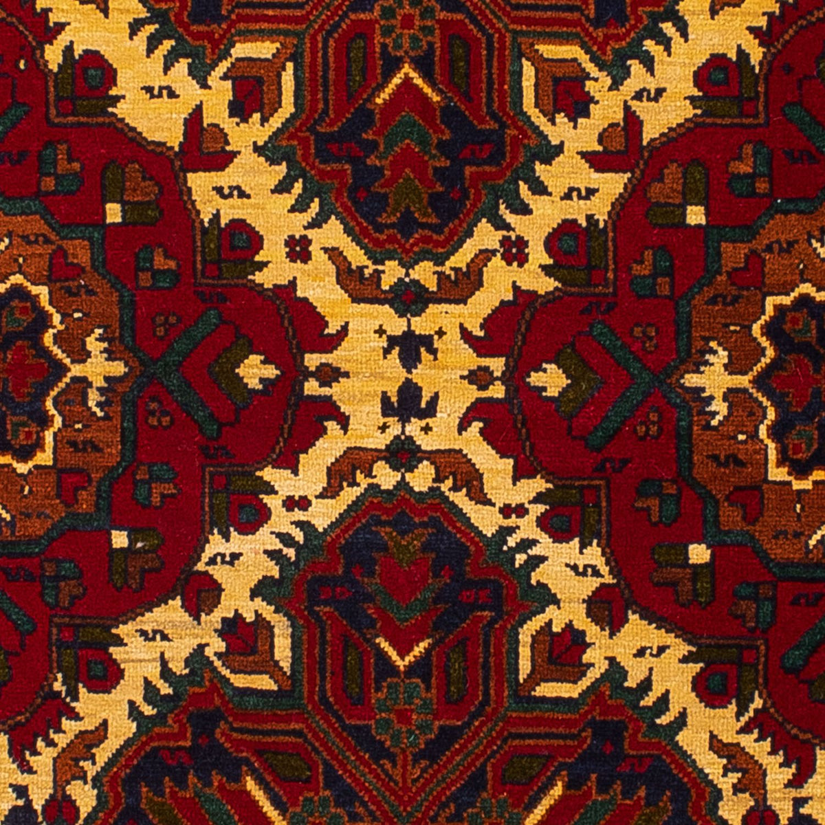 Alfombra afgana - 145 x 93 cm - rojo oscuro