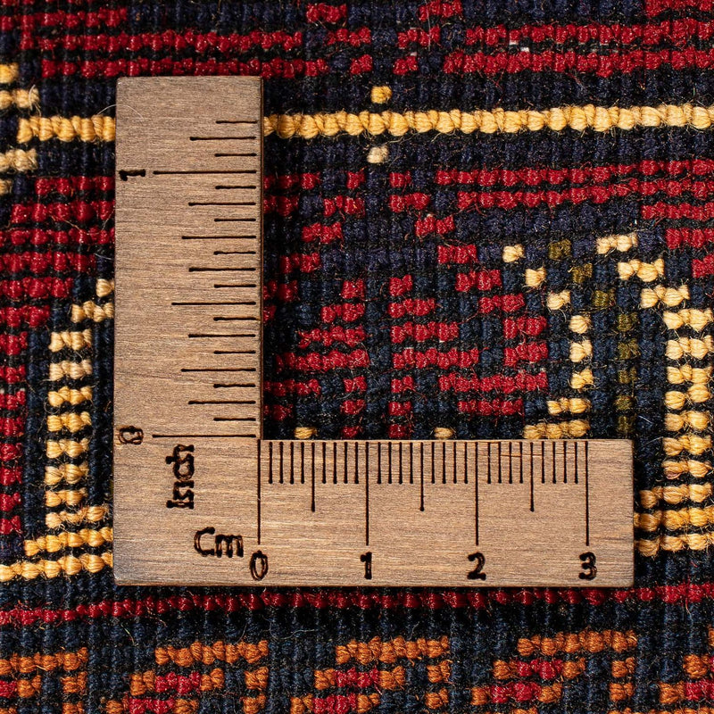 Alfombra afgana - 145 x 93 cm - rojo oscuro