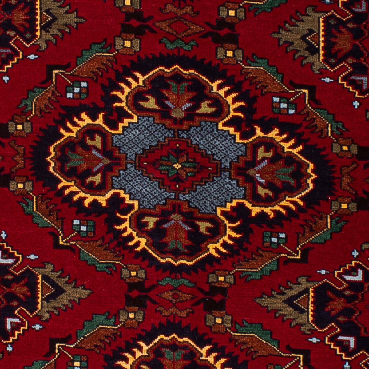 Alfombra afgana - 145 x 93 cm - rojo oscuro