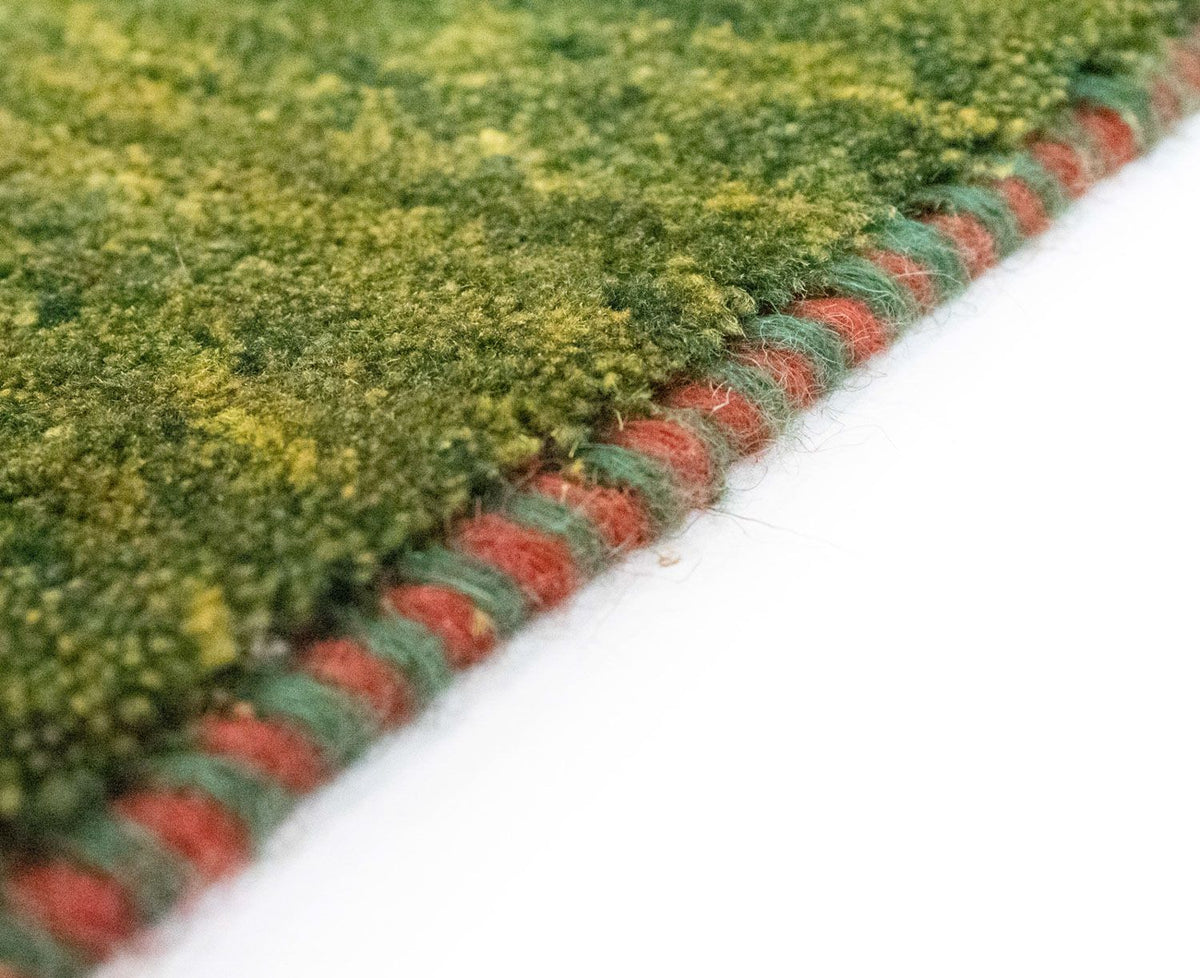 Alfombra de pasillo Alfombra Gabbeh - Persa - 205 x 66 cm - verde