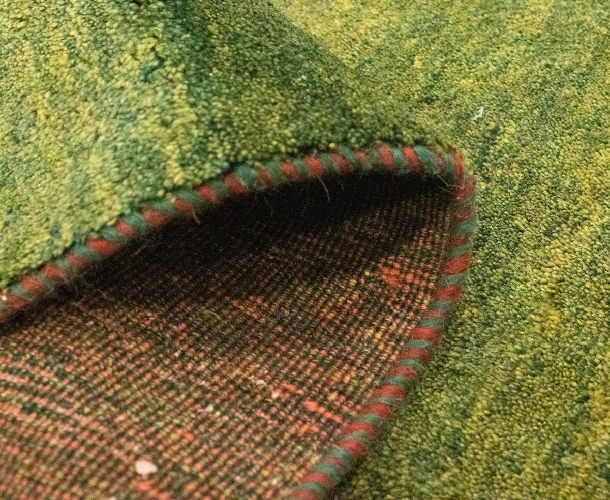Alfombra de pasillo Alfombra Gabbeh - Persa - 205 x 66 cm - verde