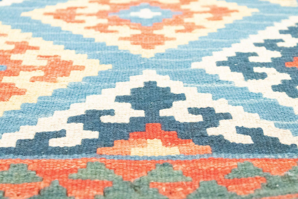 Alfombra de pasillo Alfombra Kelim - Oriental - 203 x 64 cm - naranja