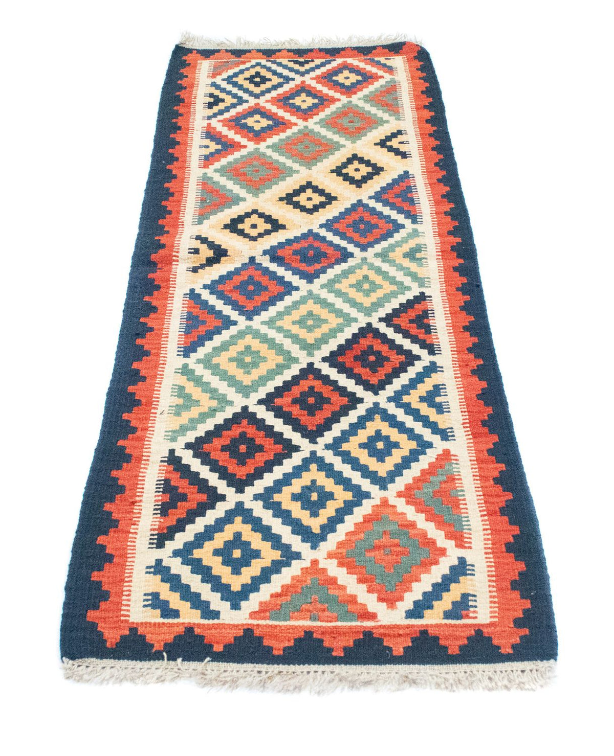 Alfombra de pasillo Alfombra Kelim - Oriental - 182 x 62 cm - beige