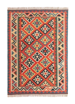 Alfombra Kelim - Oriental - 212 x 148 cm - naranja