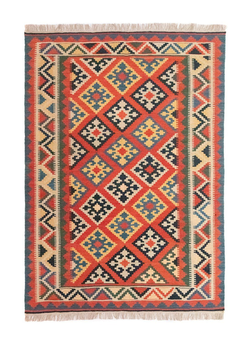 Alfombra Kelim - Oriental - 212 x 148 cm - naranja