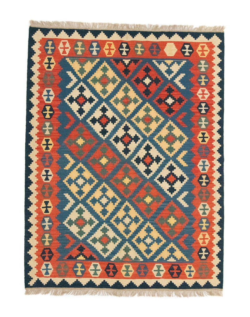 Alfombra Kelim - Oriental - 200 x 155 cm - azul