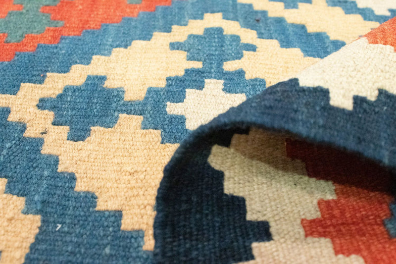 Alfombra Kelim - Oriental - 200 x 155 cm - azul