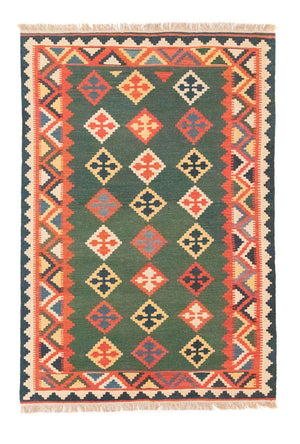 Alfombra Kelim - Oriental - 217 x 148 cm - verde