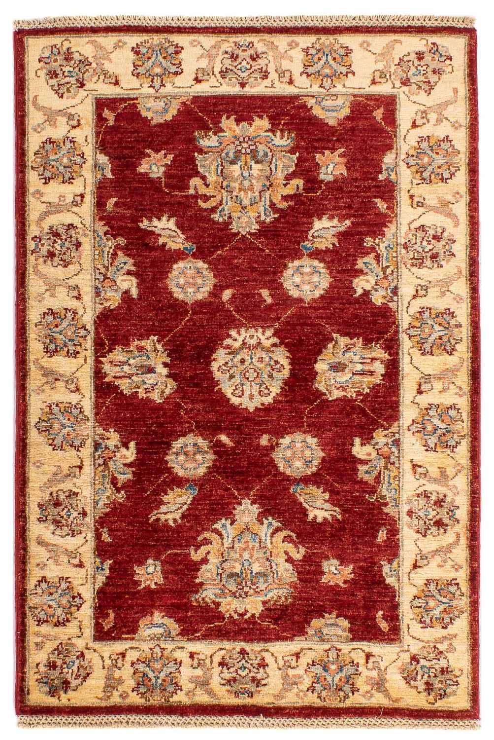 Alfombra Ziegler - 124 x 84 cm - rojo oscuro