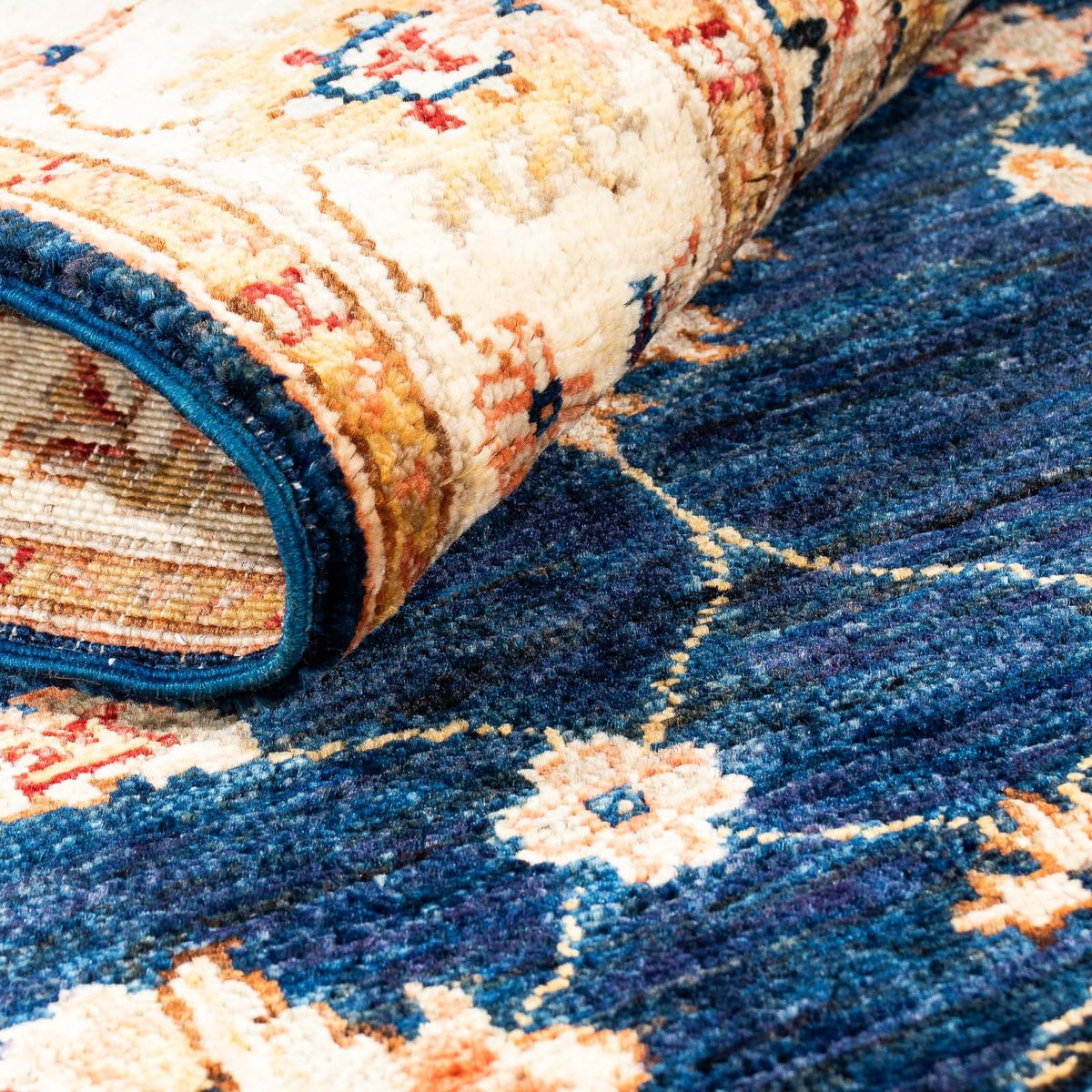 Alfombra de pasillo Alfombra Ziegler - 298 x 81 cm - azul oscuro