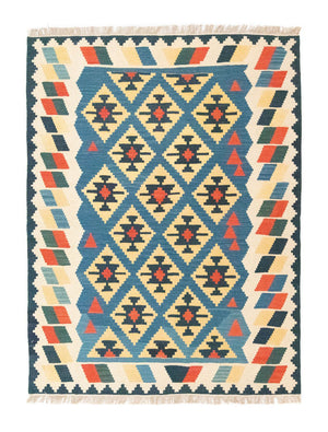 Alfombra Kelim - Oriental - 205 x 156 cm - azul