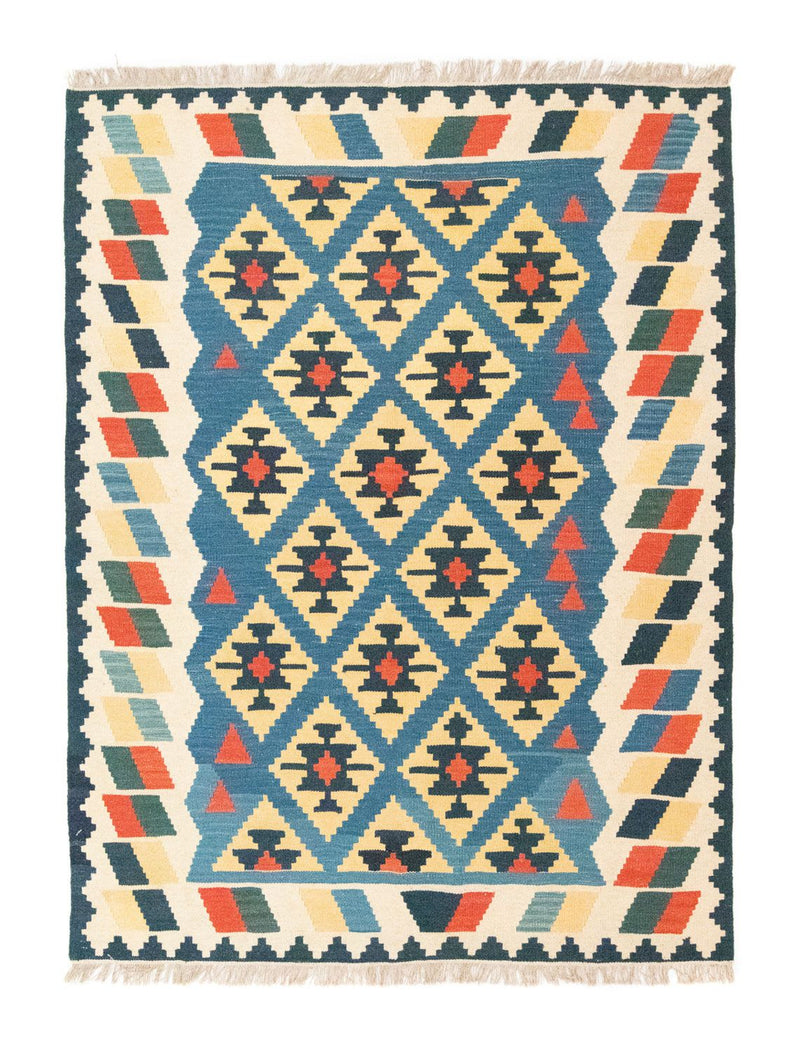 Alfombra Kelim - Oriental - 205 x 156 cm - azul