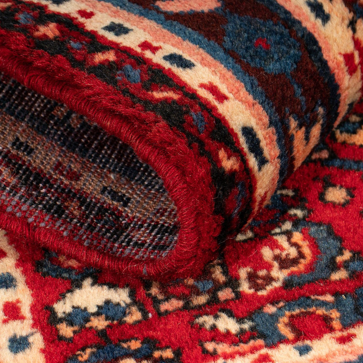Alfombra persa - Nómada - 81 x 60 cm - rojo oscuro
