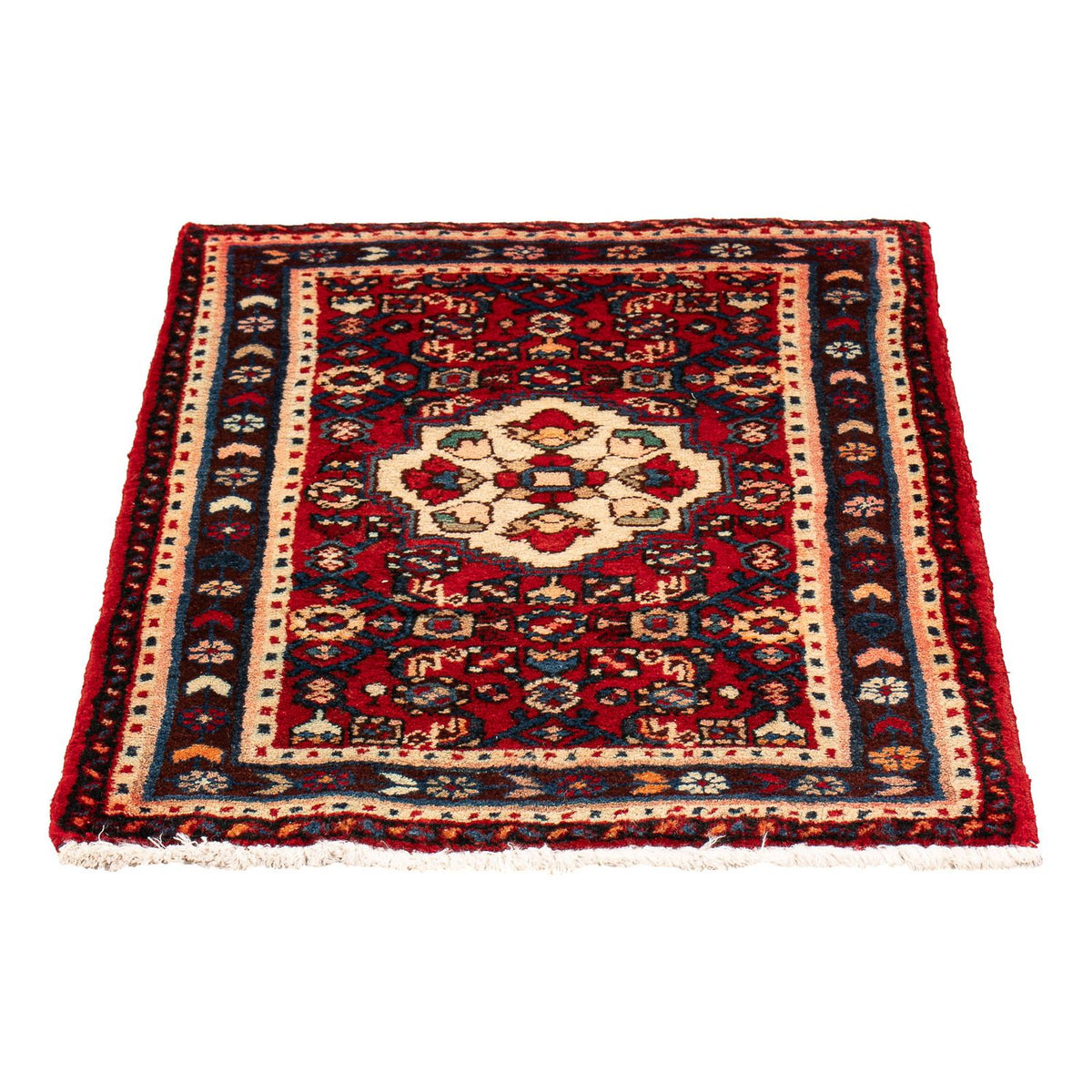 Alfombra persa - Nómada - 81 x 60 cm - rojo oscuro