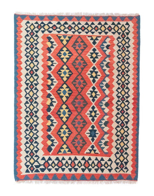 Alfombra Kelim - Oriental - 174 x 128 cm - rojo