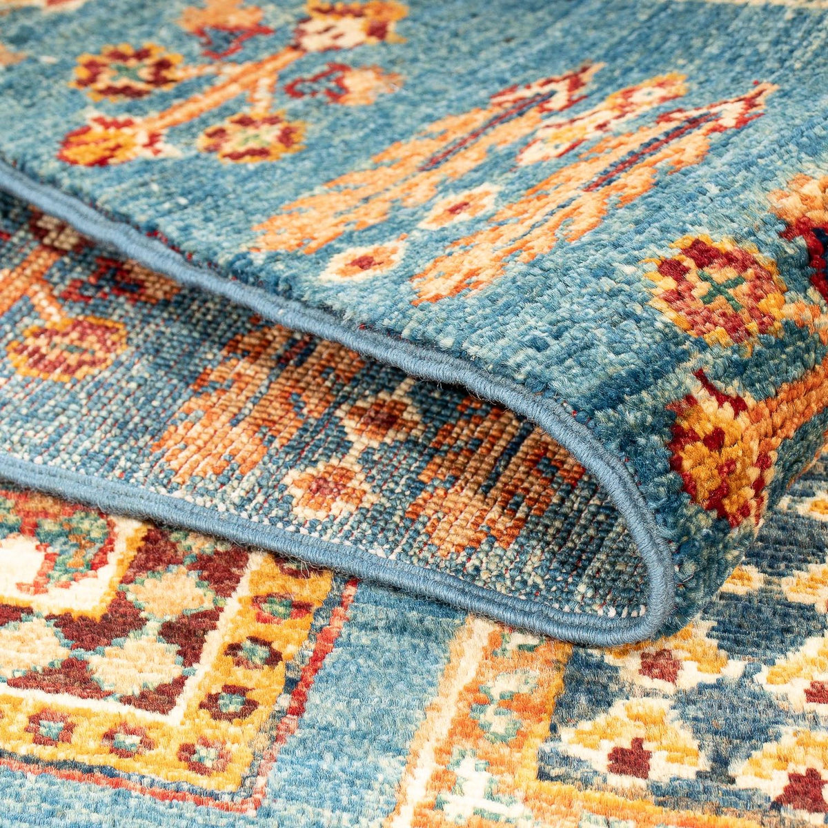 Alfombra Ziegler - 137 x 88 cm - azul claro
