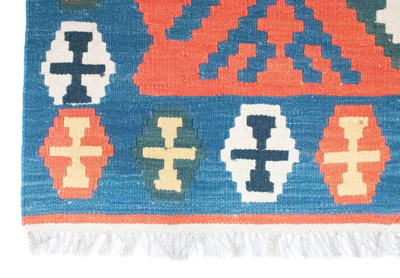 Alfombra Kelim - Oriental - 181 x 126 cm - naranja