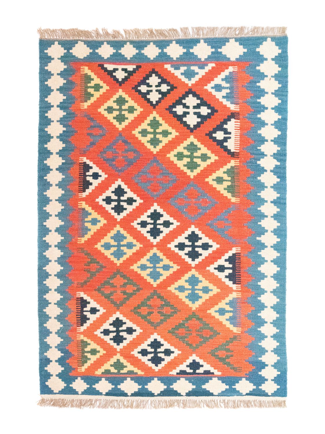 Alfombra Kelim - Oriental - 180 x 120 cm - naranja