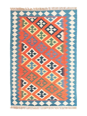 Alfombra Kelim - Oriental - 180 x 120 cm - naranja