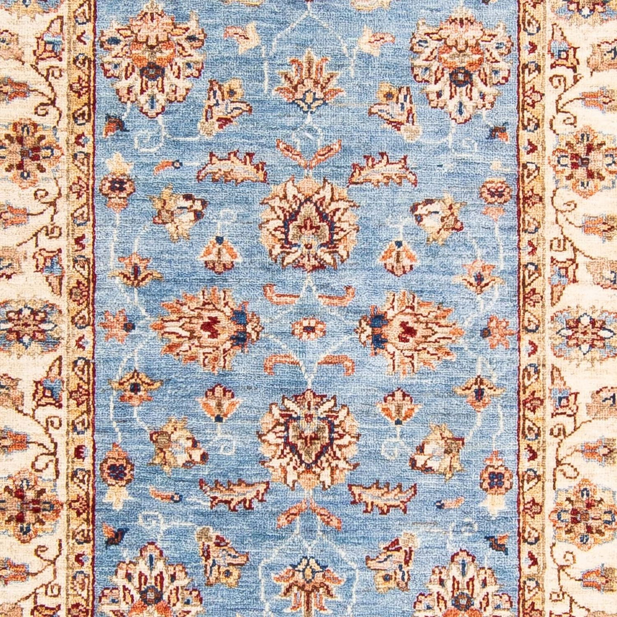 Alfombra de pasillo Alfombra Ziegler - 304 x 85 cm - azul claro