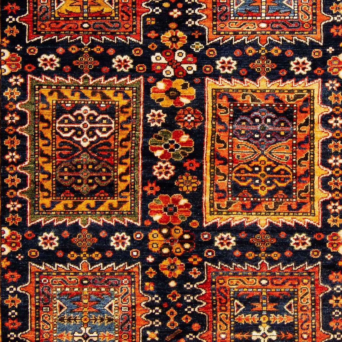 Alfombra afgana - 244 x 170 cm - azul oscuro