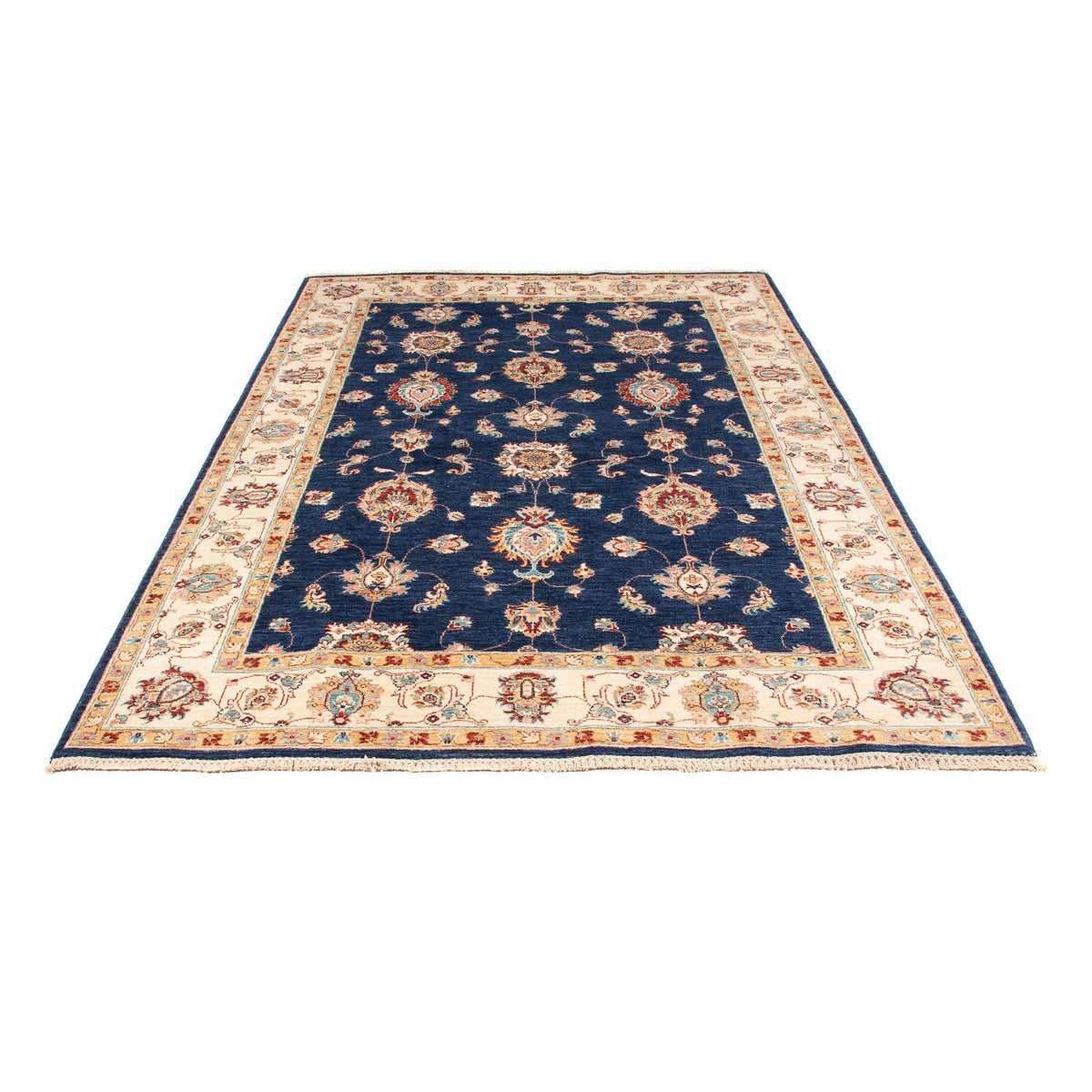 Alfombra Ziegler - 242 x 175 cm - azul oscuro