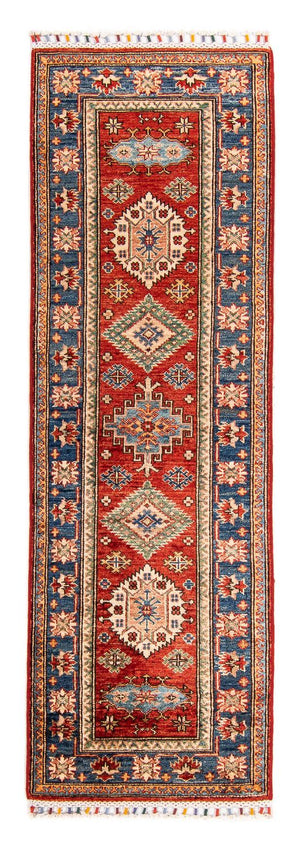 Alfombra de pasillo Alfombra Ziegler - Kazak - 173 x 56 cm - rojo oscuro