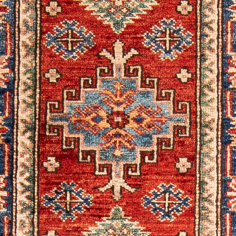 Alfombra de pasillo Alfombra Ziegler - Kazak - 173 x 56 cm - rojo oscuro