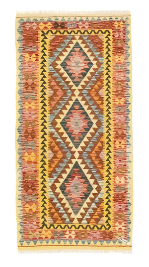 Alfombra de pasillo Alfombra Kelim - Oriental - 200 x 99 cm - multicolor
