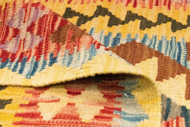 Alfombra de pasillo Alfombra Kelim - Oriental - 200 x 99 cm - multicolor