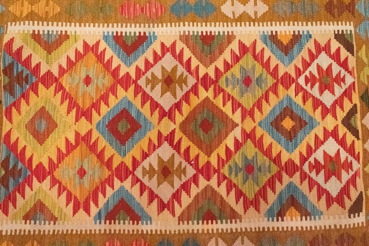 Alfombra Kelim - Oriental - 147 x 105 cm - naranja