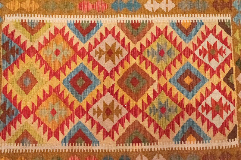 Alfombra Kelim - Oriental - 147 x 105 cm - naranja