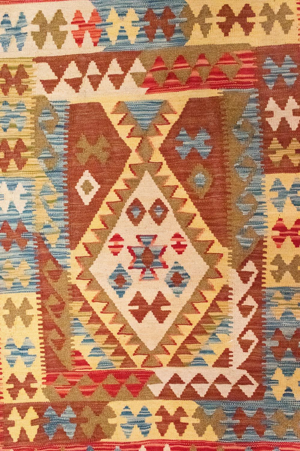 Alfombra Kelim - Oriental - 141 x 97 cm - naranja