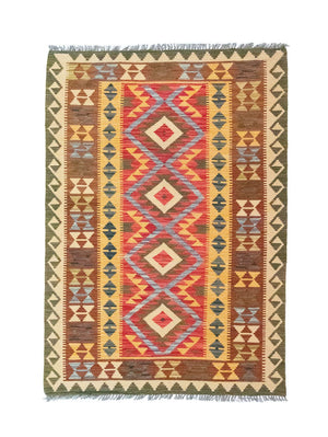 Alfombra Kelim - Oriental - 154 x 107 cm - verde