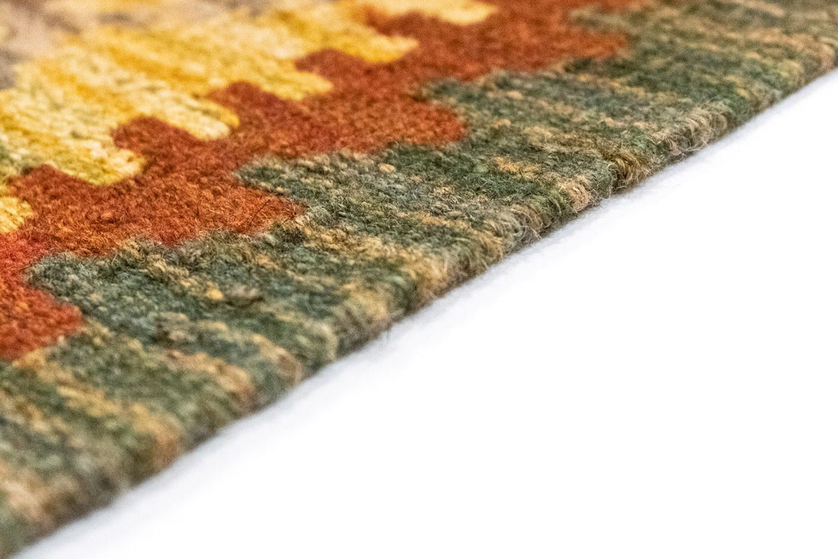 Alfombra de pasillo Alfombra Kelim - Oriental - 197 x 100 cm - naranja